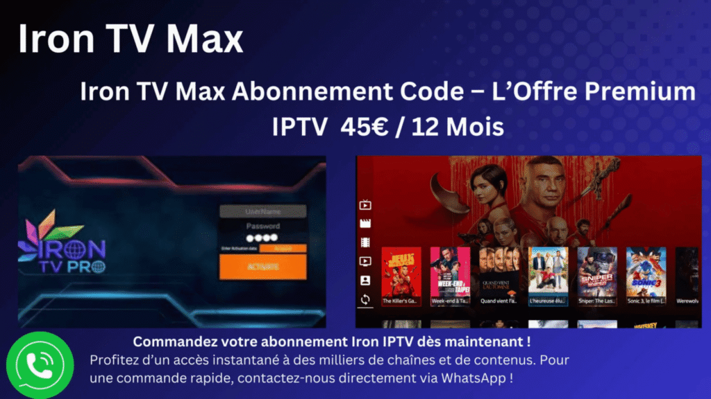Iron TV Pro Activation Code : télécharger, installer et activer Iron TV Pro Activation Code