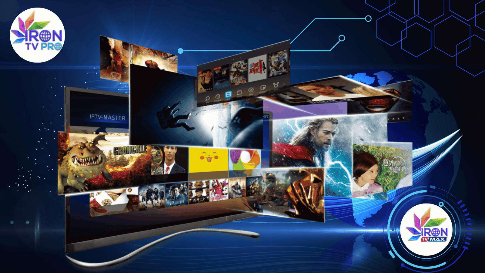 Iron TV Pro Max – Abonnement IPTV 4K avec code instantané
