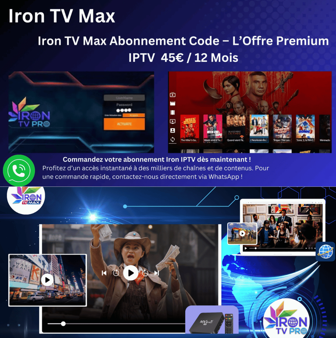 france iptv iron tv pro 1